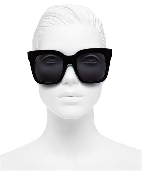 Tilda oversized sunglasses Celine Black in Plastic 